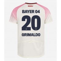 Moški Nogometni dresi Bayer Leverkusen Alejandro Grimaldo #20 Gostujoči 2025-26 Kratek Rokav